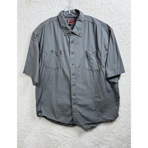 DRI DUCK Button Down Shirt‎ Short Sleeve Work Utility Casual 4XL